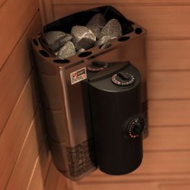 Mini ze zintegrowanym sterownikiem do malutkiej sauny
